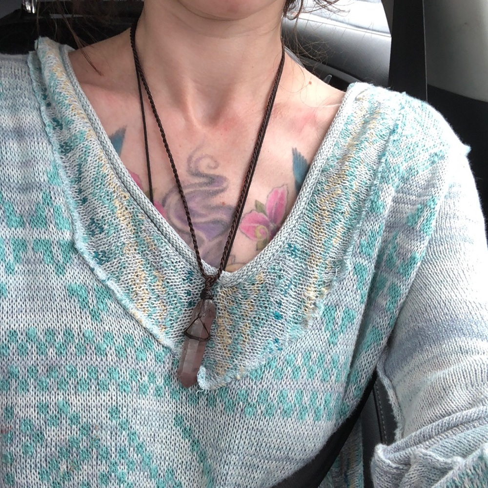 Free People Beachy Fringed Hooded Light Sweater - Picture 8 of 8